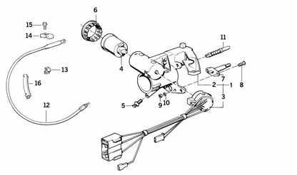Anillo de volante OEM 32311162057 para BMW E30, E36, E28, E34, E24, E32, E38, E31, Z1. Original BMW.