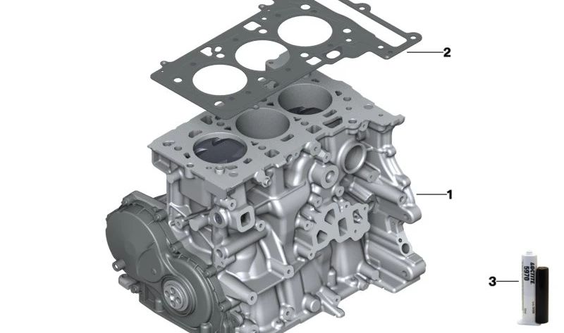 Board of Buttless pour BMW Series 2 F45, F46, X1 F48, Mini F54, F55, F56, F57, F60 (OEM 11128627105). BMW d'origine