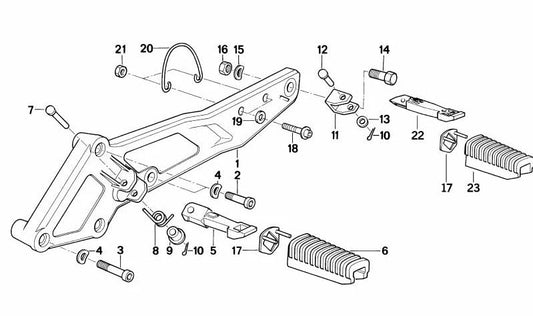 Placa derecha negra con aleta sin pintar OEM 46712311508 para BMW Motorrad K 100 RS (1989-1992) y K 1100 LT (1989-1999). Repuesto original BMW Motorrad.
