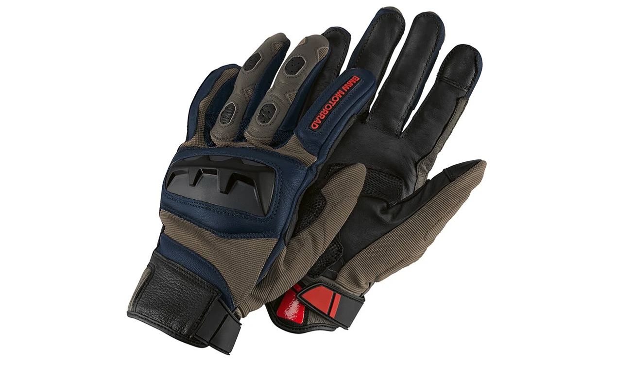 Gloves GS Rallye/Blue Size 7 OEM 76217913923 Valid for BMW. Original BMW Motorrad.