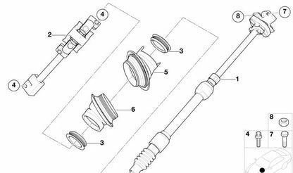Tornillo Torx M8X33 OEM 32306778609 para BMW {E81, E82, E87, E88, F20, F21, F40, F22, F23, F44, F45, F46, F87, E46, E90, E91, E92, E93, F30, F31, F34, F80, G20, G21, F32, F33, F36, F82, F83, E60, E61, F07, F10, F11, F90, G30, G31, E63, E64, F06, F12,