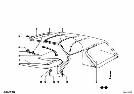 BMW E53 Case, E70, série 3 E46, F30 (OEM 54311804912). BMW d'origine