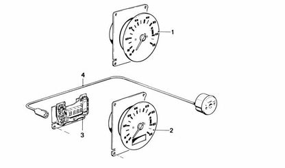 Reloj Digital para BMW Serie 3 E21 (OEM 62131367279). Original BMW.