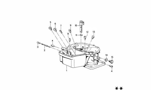 Vite prigioniera OEM 13111258916 per BMW E21, E12. BMW originale.