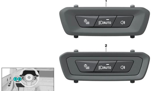 Module Light switch 61315A71544 for BMW G05, G18, F95, G06, F96. Original BMW.