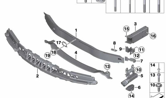 OEM 5117307239 Agcupilleur de pare-chocs avant pour BMW F35. BMW d'origine.