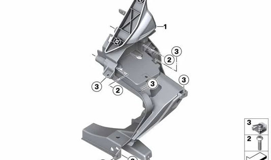 OEM 46638566835 left lining support for BMW Motorrad C 400 GT (K08). Original BMW Motorrad.