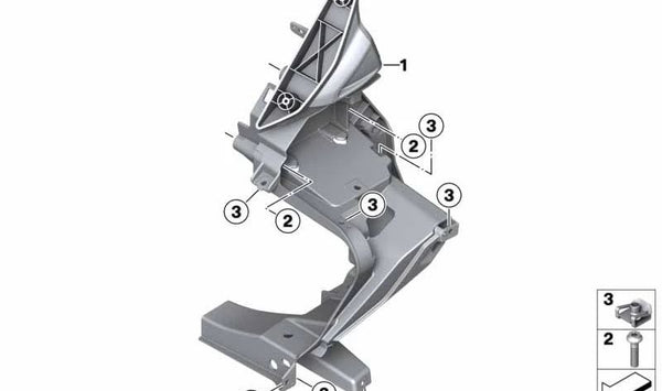 Soporte de revestimiento izquierdo OEM 46638566835 para BMW Motorrad C 400 GT (K08). Original BMW Motorrad.