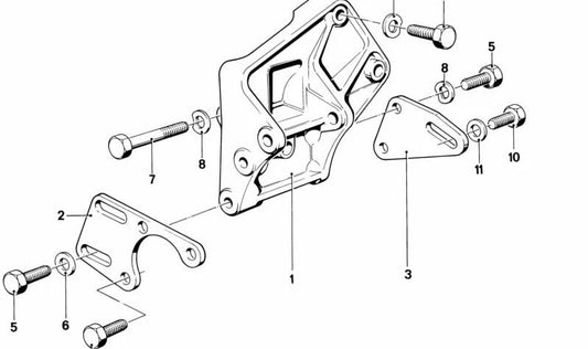 Placa de manutenção para BMW Série 3 E21, Série 5 E12 (OEM 32411276637). BMW original