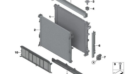 Cubierta inferior OEM 17118642758 para BMW X3 G01, G01N, G08, G08E, G08F, G08N y BMW X4 G02, G02N. Pieza original BMW.