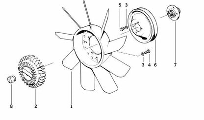 Brida para BMW E30 (OEM 11511309604). Original BMW