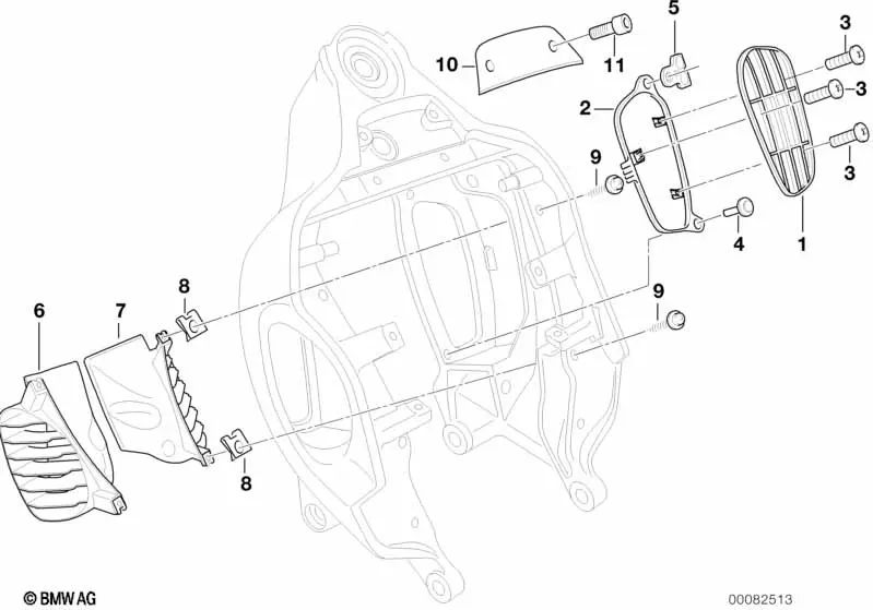 Vis Chapa avec bride pour BMW Series 1 E81, E82, E87, E88, série 2 F22, F23, F44, série 3 E90, E91, E92, E93, série 4 F32, série 5 E60, F07, F10, série 6 F06, F12, F13, série 7 E65, F01, F02, série 8 F91, G14, G15, I I12, I15, X1 E84, F48, X2 F39,