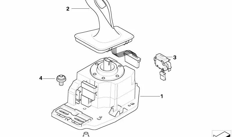OEM change lever 61319208274 for BMW E63, E64. Original BMW.
