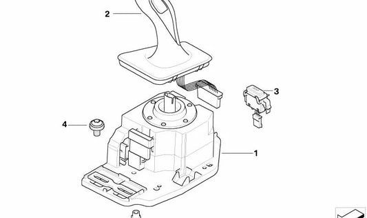 OEM change lever 61319208274 for BMW E63, E64. Original BMW.