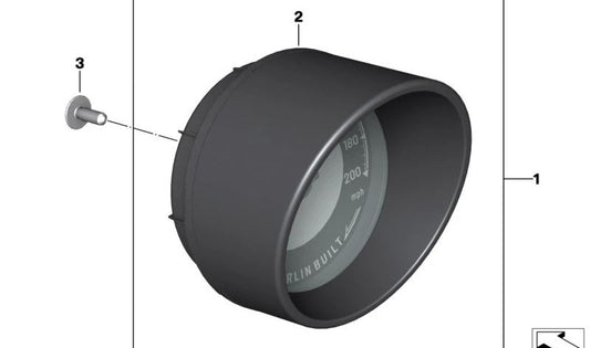 Cuadro de instrumentos OEM 62115A84B04 para BMW Motorrad G310R, G310GS. Original BMW Motorrad.