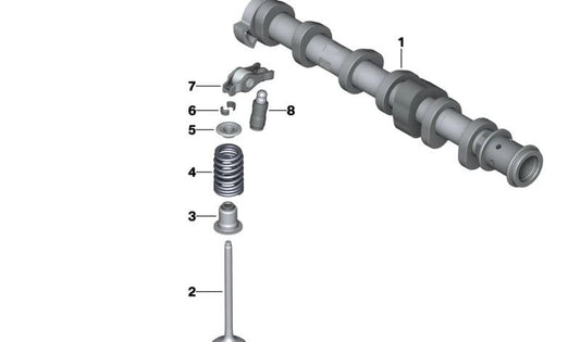 OEM exhaust camshaft 11318629227 for BMW F40, F52, F70, F44, F45, F46, U06, F48, F49, U11, F39, U10 and MINI F55, F56, F57, F65, F66, F54, F60, U25. Original BMW and Mini.