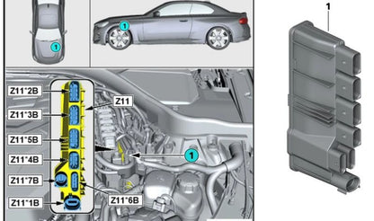 Módulo de alimentación integrado OEM 12638638551 para BMW F20, F21, F22, F23, F30, F31, F34, G20, G21, F32, F33, F36, G30, G31, G32, G11, G12, G14, G15, G16, G01, F97, G02, G05, G06, G07, G29. Original BMW.