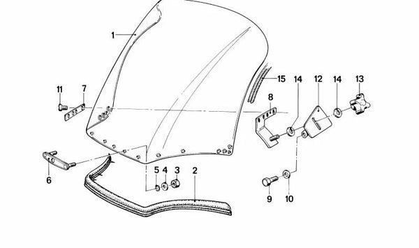 Soporte izquierdo para BMW R248 (OEM 46631240637). Original BMW