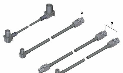 Cable HSD OEM 61119228267 para pantalla CIC y CID en BMW F30, F32, E60, E61, F07, F10, F11, F06, F12, F13, F01, F02, F25. Longitud 1420 mm. Original BMW.