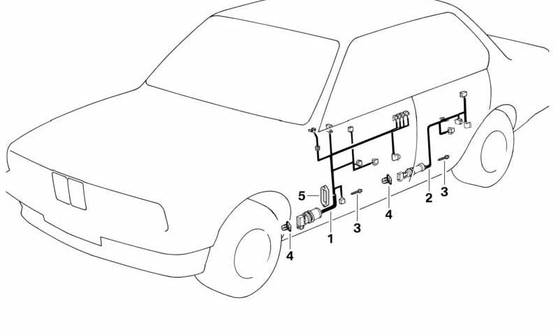 Soporte de sujeción OEM 61131378003 para BMW Serie 7 E32 (modelos 730i, 730iL) con motores M30 y M60. Compatible con versiones manuales y automáticas. Original BMW.