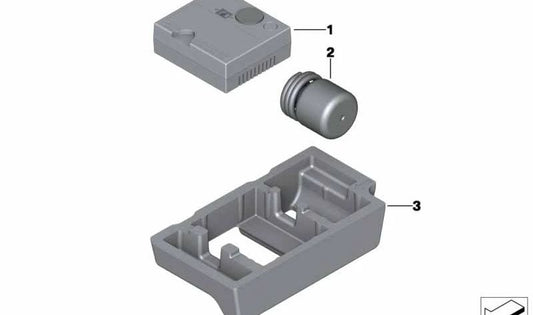 Bandeja soporte Mobility System OEM 71106792898 para BMW F10, F11, F07, F18 (518d, 520d) años 2013-2017. Ideal para guardar kit movilidad en maletero. Original BMW.