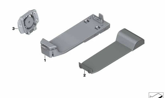 BMW Base Plate 2 F45 Series, F46, I01, X1 F48, X2 F39, Mini F54, F55, F56, F57, F60 (OEM 84109292892). BMW d'origine