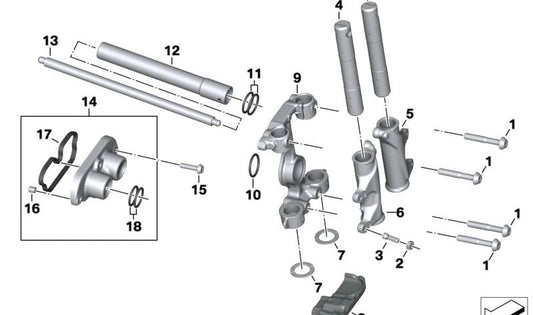 Tornillo de ajuste OEM 11339443539 para BMW Motorrad R 18, R 18 Classic, R 18 B, R 18 Transcontinental. Original BMW Motorrad.