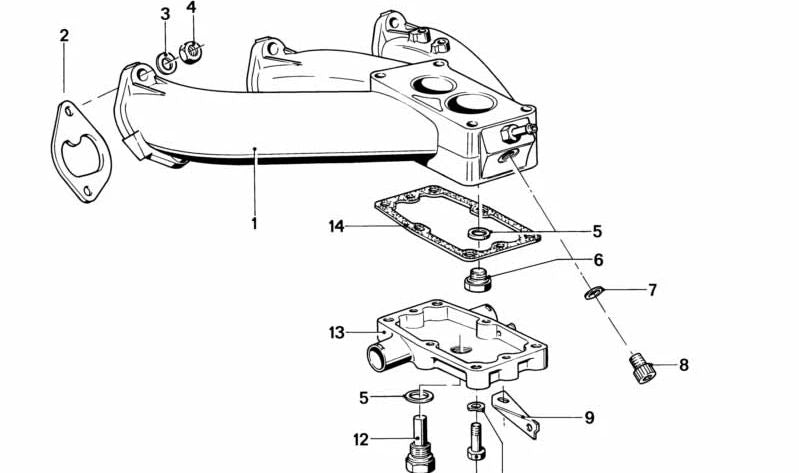 Interruttore di temperatura per la serie BMW 5 E12 (OEM 61311354867). BMW originale