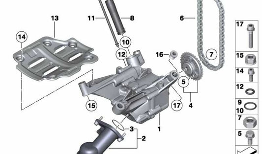 Tubo de admisión OEM 11417585603 para BMW F01, F02. Original BMW.