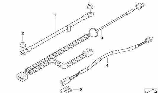 OEM fuel pump adapter 61129111467 for BMW E85, E86. Original BMW.