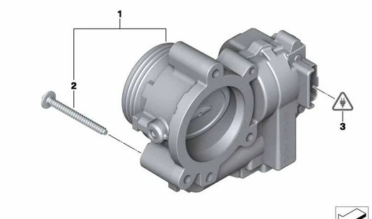Válvula de mariposa OEM 13548624190 para MINI R56, R56 LCI, Clubman R55, Cabrio R57, Coupé R58, Roadster R59, Countryman R60, Paceman R61. Original MINI.