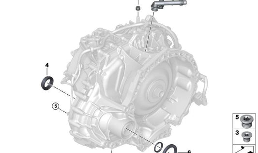 OEM 28005A41030 Ölkappenschraube für BMW F70, U06, U11, U12, U10, F65, F66, U25. Original BMW.