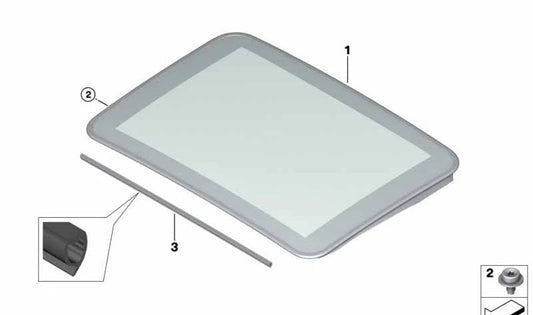 OEM 54105A0E5A3 ceiling crystal. Original BMW.