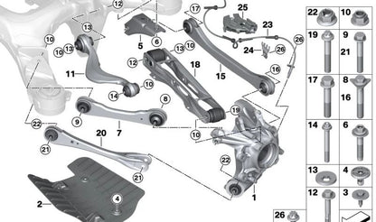 Disco Excéntrico para BMW F36N, G22N, G23N, F90, G30, G31, G38, G60, G61, G68, G32, G11, G70, F91, F93, G14, G15, G16, F95, G05, G18, F96, G06N, G07, G09 (OEM 33306874239). Original BMW