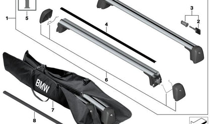 Juego de tapas cubre tornillos con soporte OEM 82792457344 para BMW F39, G01, G02, G21, U06. Original BMW.