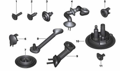 OEM 61136906703 Passos traseiros para BMW E46. BMW original.