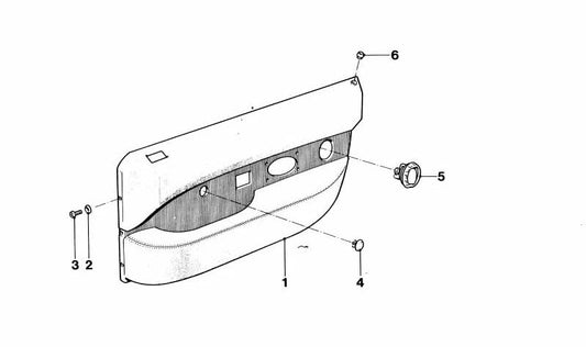 OEM Casquillo 51411820874 pour BMW E21, E12. Pièce BMW originale. Idéal pour les fixations dans les portes ou les moulures intérieures.