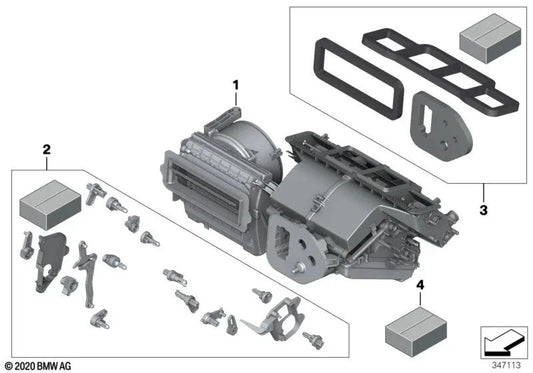 Set di pezzi di fissaggio per BMW I I12, I12N, I15, Z4 E89 (OEM 64119210760). BMW originale.