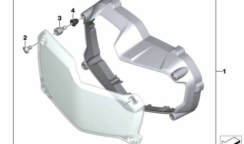 Boulon sphérique OEM Snap-Lock 77338529166 pour les motos BMW R 1200 GS, R 1250 GS, F 750 GS, F 850 ​​GS, F 900 GS ... et plus. BMW original Motorrad.