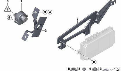 Zuppa di leterali superiori per BMW F01, F01N, F02, F02N, F04 (OEM 65159153137). BMW originale