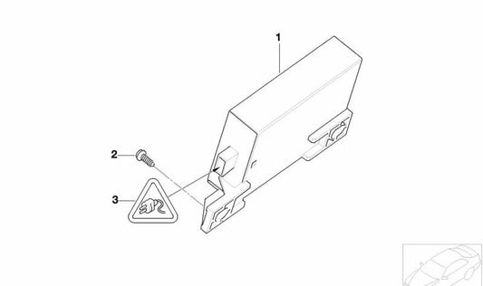 Mecanismo de controle de telemando OEM 66106922863 para Mini R50 Cooper, um (09/2001-11/2006). Mini original.
