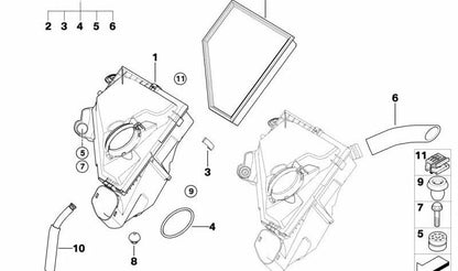 Elemento de desacoplamiento OEM 13717539911 para BMW Serie 1 E81, E87, E88, E82, Serie 3 E90, E91, E92, E93, X1 E84, Z4 E89... y más. Original BMW.