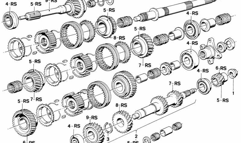 Tuerca OEM 23221205773 para BMW E21, E30, E12. Pieza original BMW, ideal para transmisiones Getrag 245/10/11.