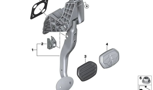 Ball head mount for BMW Mini F65 F66 U25, 1 Series F70, 2 Series G42 G87 U06, 3 Series G20 G21 G28 G80 G81, 4 Series G22 G23 G26 G82 G83, X1 U11, X2 U10, Z4 G29 (OEM 35207916249). Original BMW