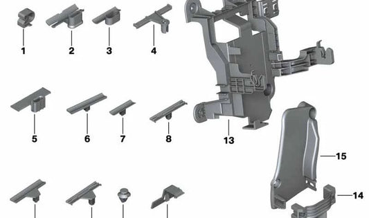Supporto BDC OEM 61139265643 per BMW I3 (I01), I8 (I12) e I8 Roadster (I15). BMW originale.