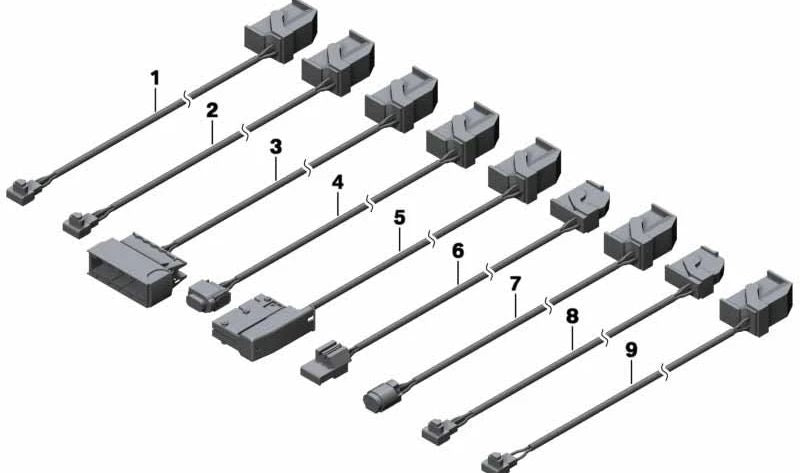 Cavo di ricambio per driver airbag OEM 61119807888 per MINI Countryman R60, Cooper, Cooper S... e altro ancora. MINI originale.