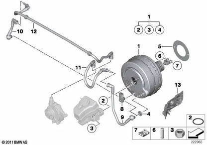 Trenwandabdichtung para BMW 1 E81, E82, E87, E87N, E88 Série 3 E90, E90N, E91, E91N, E92, E92N, E93, E93N X1 E84 (OEM 34306769327). BMW original.