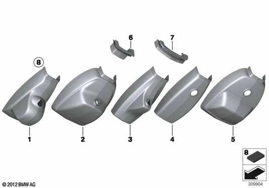 Canal de cables OEM 51169292485 para BMW Serie 6 F06, F12, F13, Gran Coupé... y más. Original BMW.