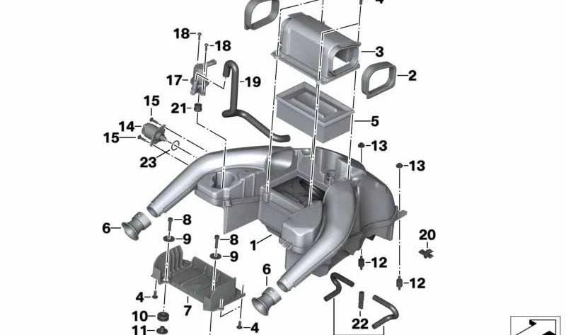 Chaperuza de goma OEM 13717705608 para motos BMW C 600 Sport, C 650 GT, F 700 GS, F 800 GS, F 800 GS Adventure... y más. Original BMW Motorrad.