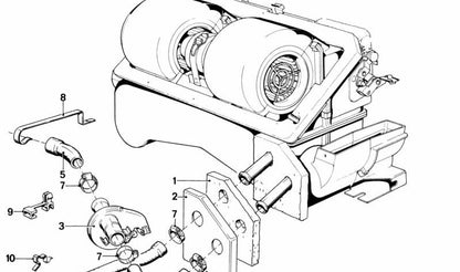 Mangueira de retorno OEM 64211364773 para BMW E21. BMW original.